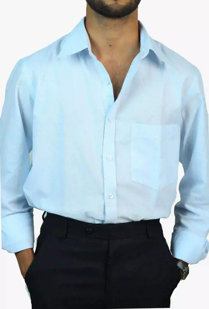 NOEL Comfortable and Stylish Sky Blue Formal Shirt in a Relaxed Regular Fit