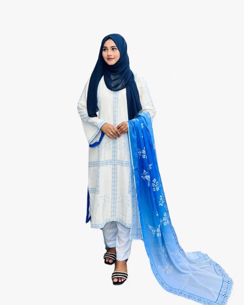 NIRVANA Premium Stitch Cotton Shalwar Kameez With Digital Print