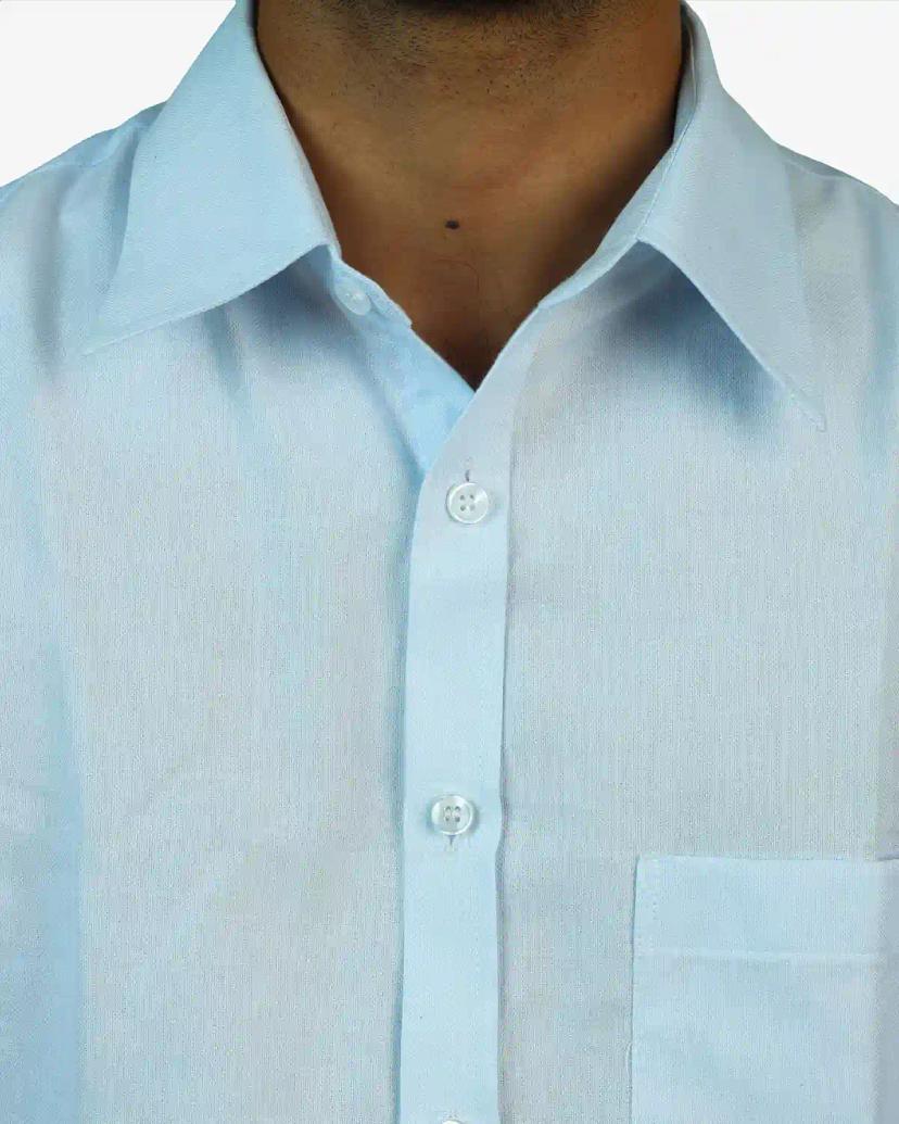 NOEL Comfortable and Stylish Sky Blue Formal Shirt in a Relaxed Regular Fit