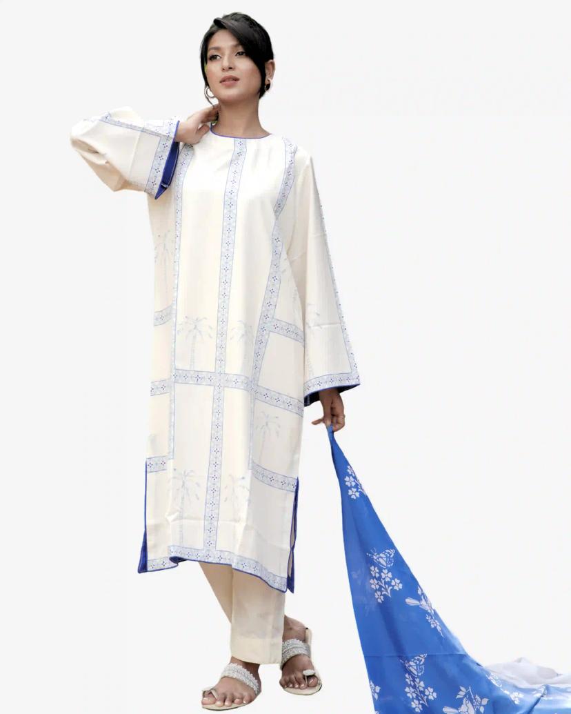 NIRVANA Premium Stitch Cotton Shalwar Kameez With Digital Print