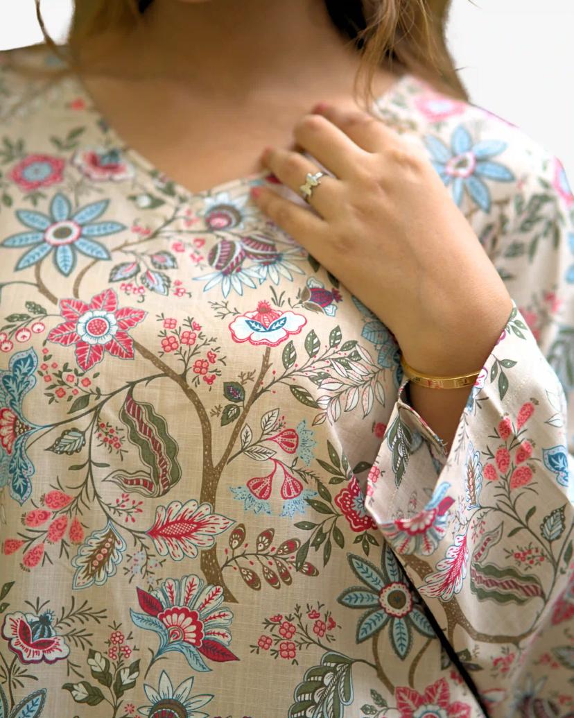 LUNA Cotton 2-Piece: Stylish and Comfortable Women Co-Ords with a Classic Shalwar Kameez Design